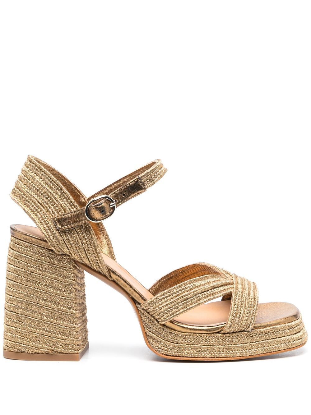 Sandalo donna dorato