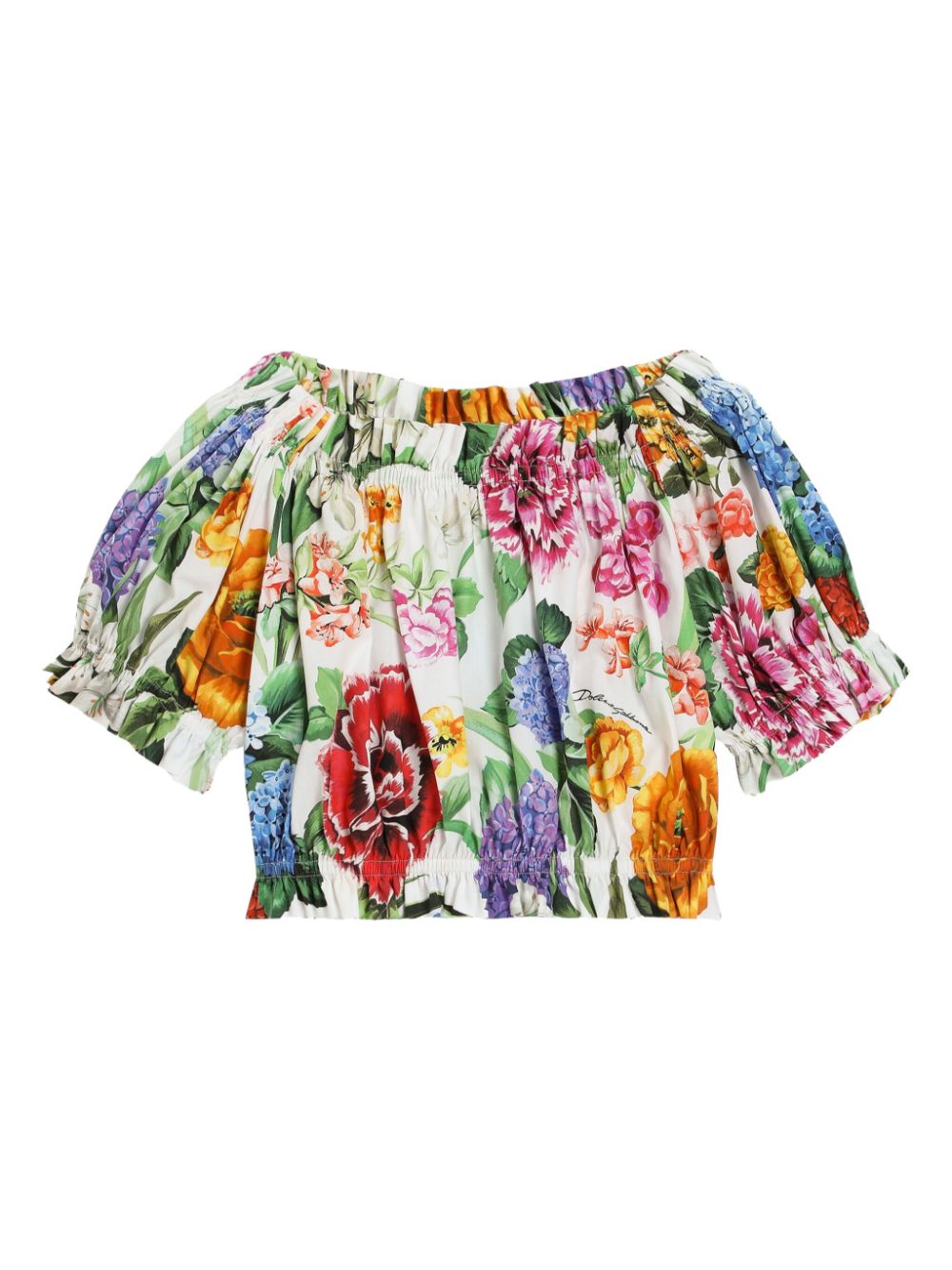 Top bambina floreale