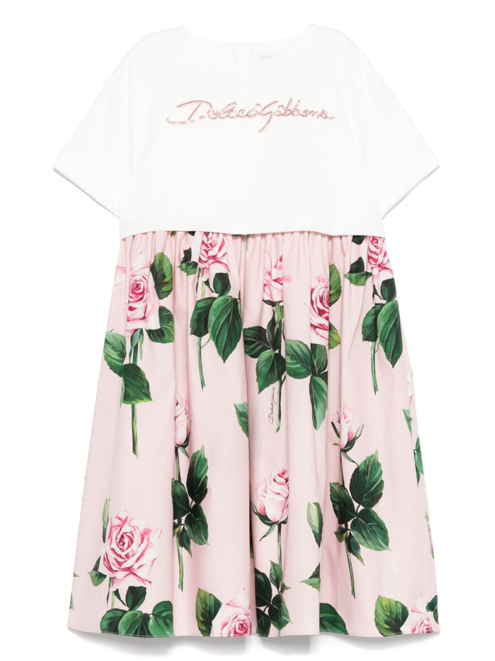 Abito bambina con rose