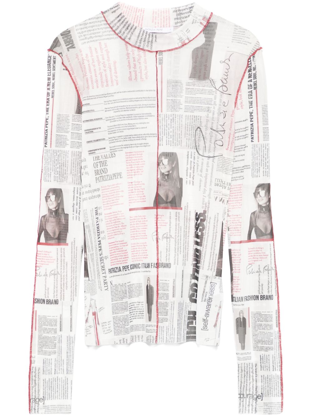 Maglia donna in tulle