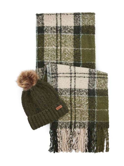 Set donna sciarpa e cappello BARBOUR | LGS0077GN51