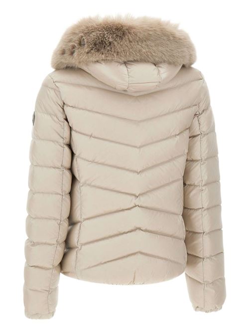 piumino donna con cappuccio in pelliccia COLMAR | 2219E2YO16