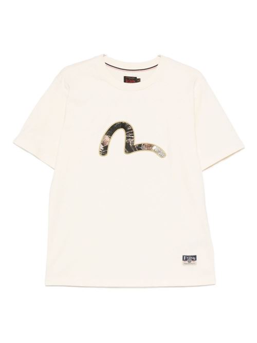 t-shirt uomo mezza manica EVISU | 2EAHTM5TS1161ECRU