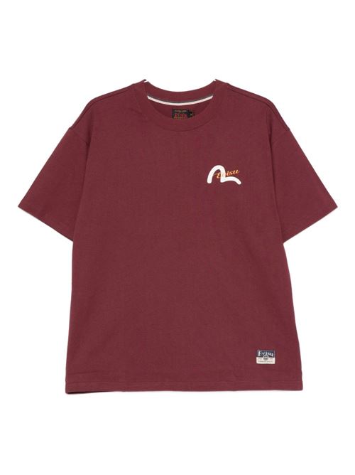 t-shirt uomo mezza manica EVISU | 2EAHTM5TS1168BURGUNDY