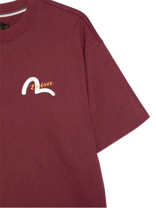 t-shirt uomo mezza manica EVISU | 2EAHTM5TS1168BURGUNDY