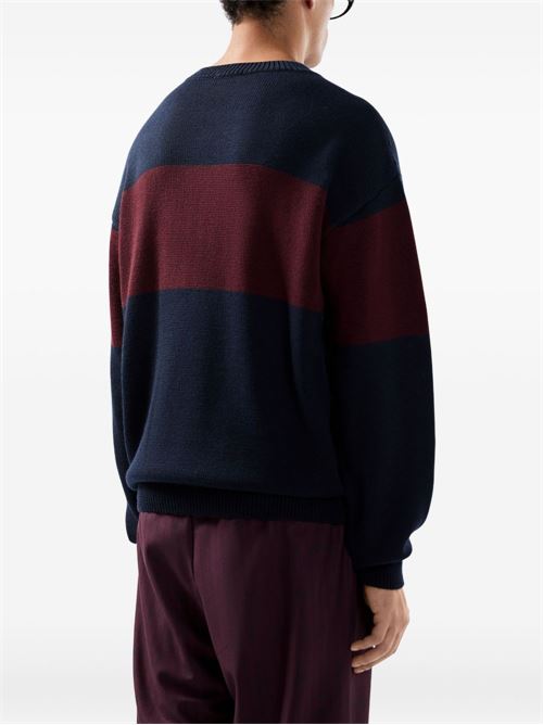 maglia uomo girocollo banda logo GCDS | B2CM1505KI477