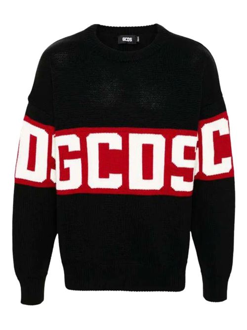 Maglione uomo Banda Logo GCDS | B2CM1505KI499