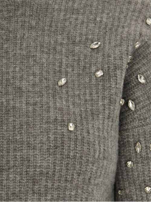 Maglia donna in lana con strass LIU-JO | CF5150MA74Q02056