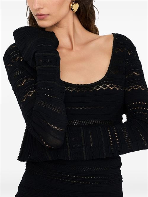 Maglia donna traforata LIU-JO | CF5195MS55NR9342