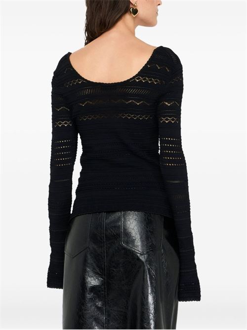 Maglia donna traforata LIU-JO | CF5195MS55NR9342