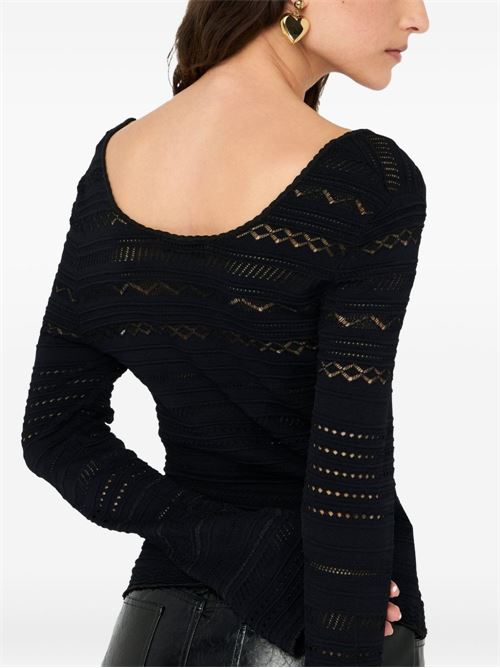 Maglia donna traforata LIU-JO | CF5195MS55NR9342