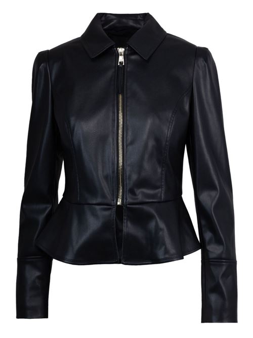 Giacca donna nera con zip LIU-JO | CF5203E062422222