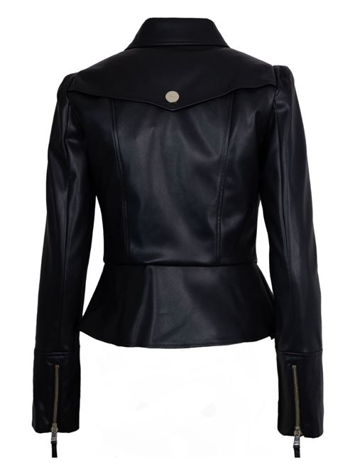 Giacca donna nera con zip LIU-JO | CF5203E062422222