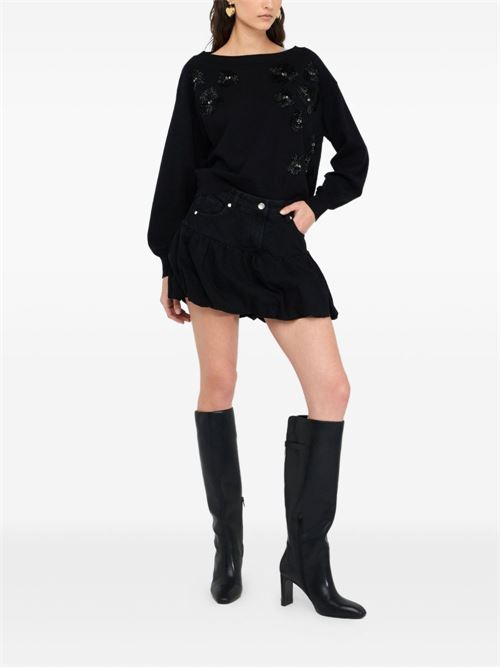 Maglia donna con strass LIU-JO | CF5271MA96EM9799