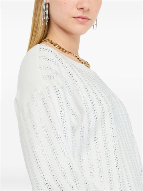 Maglia donna con strass LIU-JO | CF5271MA96EM9990