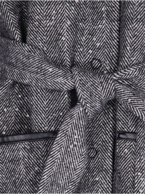 Cappotto donna con paillettes LIU-JO | MF5112T059AP9032