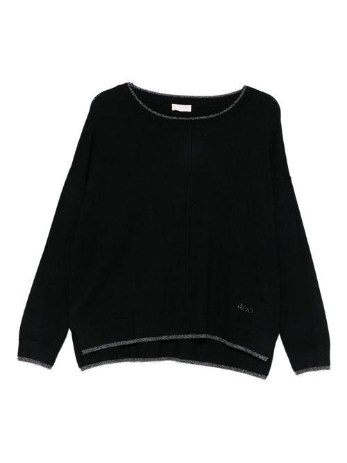 Maglia donna nera LIU-JO | MF5228MS49I22222