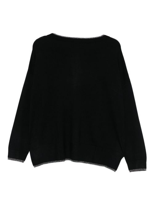 Maglia donna nera LIU-JO | MF5228MS49I22222