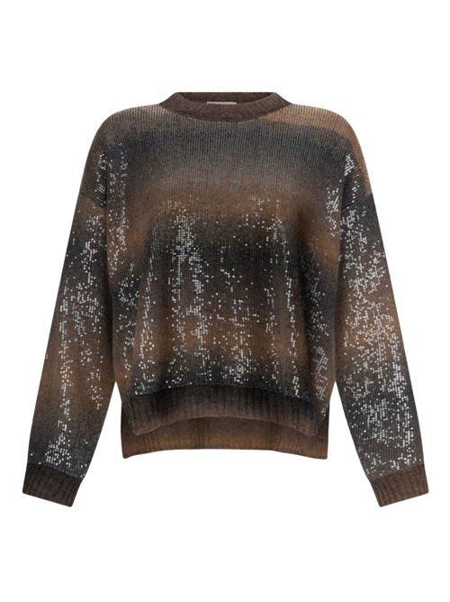 Maglia donna con paillettes LIU-JO | MF5380MA14RS9472