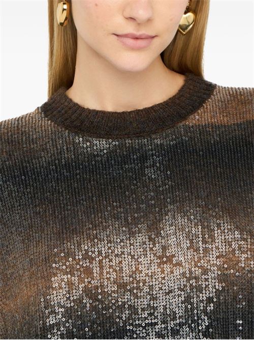 Maglia donna con paillettes LIU-JO | MF5380MA14RS9472