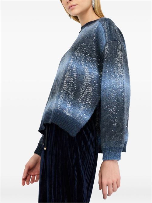 Maglia donna con paillettes LIU-JO | MF5380MA14RS9473