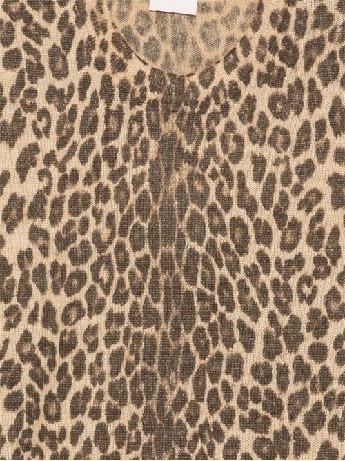 Maglia donna con motivo animalier LIU-JO | MF5485MA17RA4372