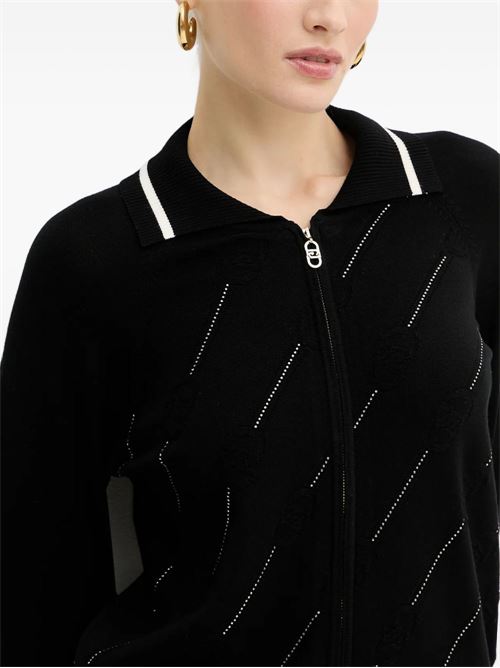 Cardigan donna con zip LIU-JO | TF5032MS63L03N66