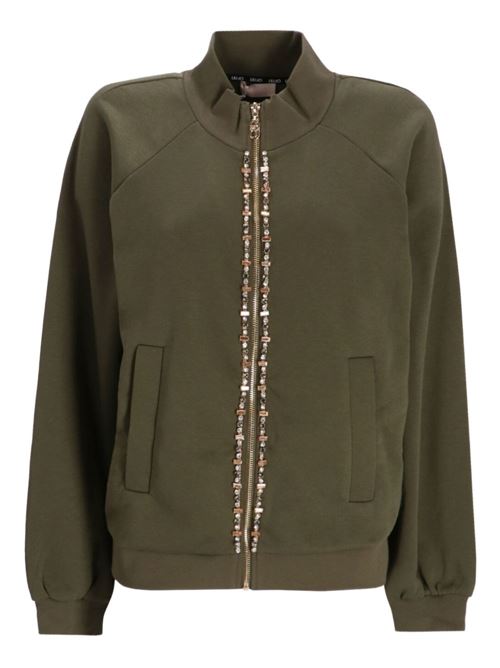Felpa donna con strass LIU-JO | TF5112FS32190515