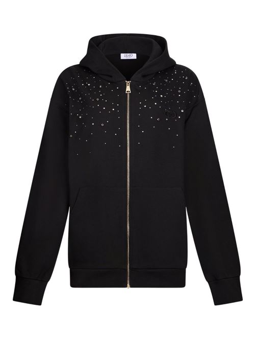 Felpa donna con zip e cappuccio LIU-JO | UF5253F087322222