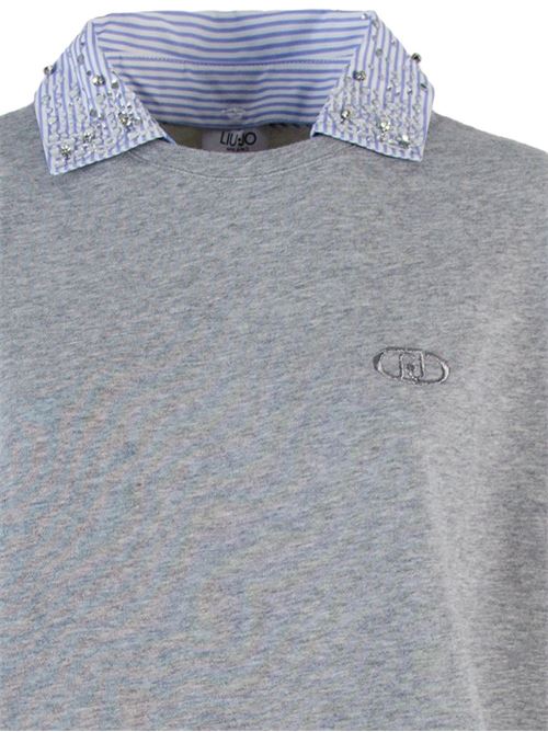 Felpa donna con colletto LIU-JO | UF5254F087303658