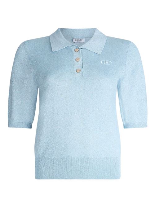 Polo donna in lurex LIU-JO | UF5278MA76QA4075