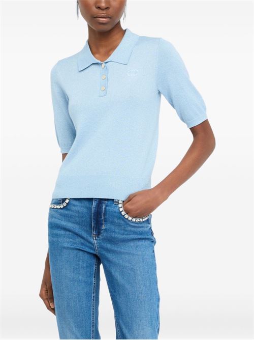 Polo donna in lurex LIU-JO | UF5278MA76QA4075