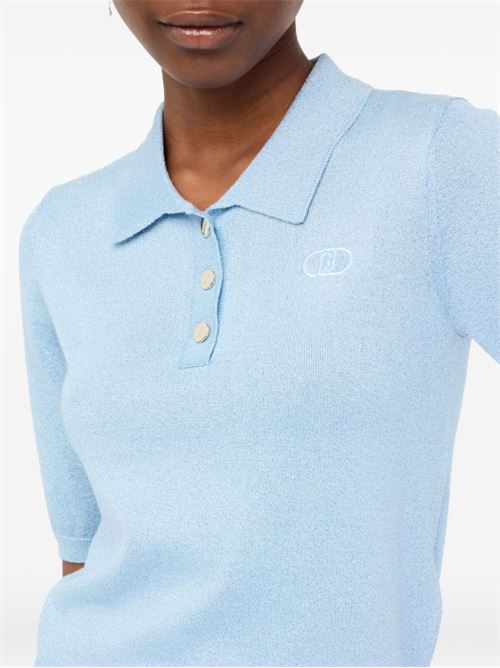 Polo donna in lurex LIU-JO | UF5278MA76QA4075