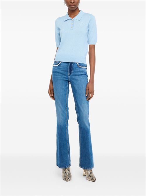 Polo donna in lurex LIU-JO | UF5278MA76QA4075