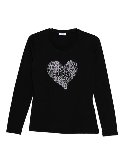 T-shirt donna manica lunga LIU-JO | UF5282JS923M9938