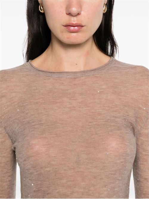 Maglia donna girocollo con paillettes PINKO | 105398A2PMD23
