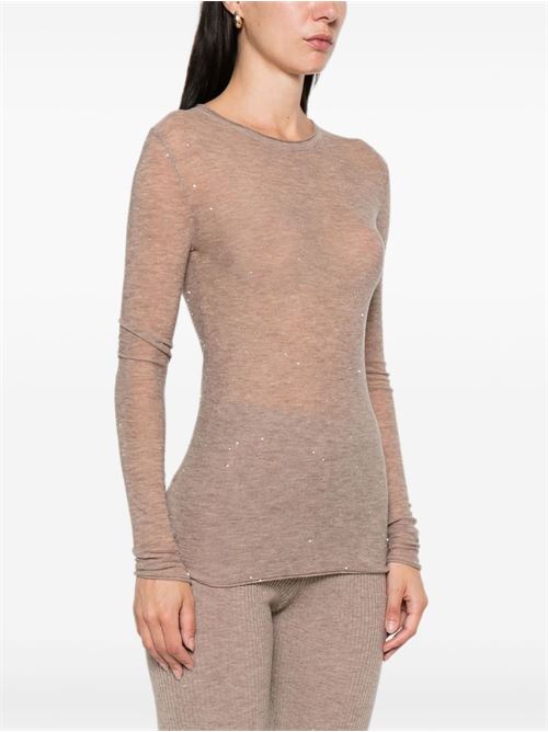 Maglia donna girocollo con paillettes PINKO | 105398A2PMD23