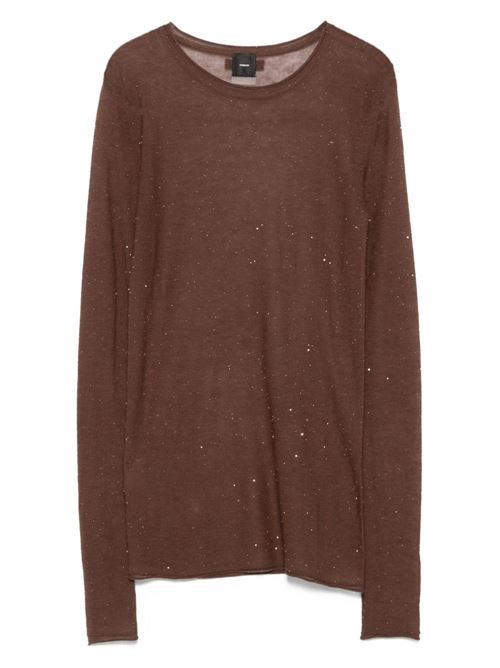 Maglia donna girocollo con paillettes PINKO | 105398A2PML73
