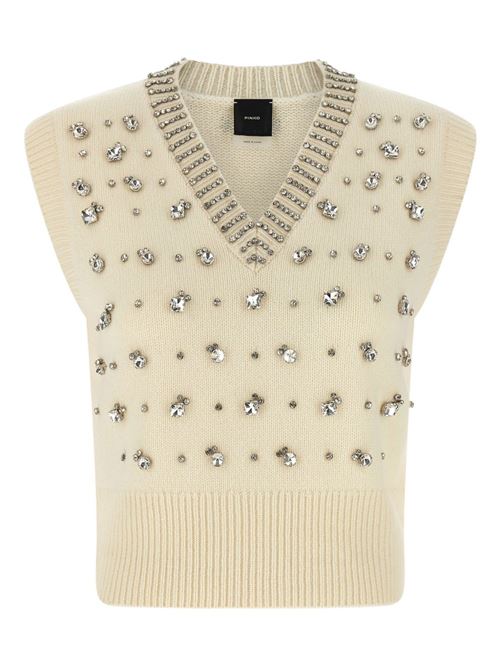 Maglia donna con strass PINKO | 105639A2TRZ13