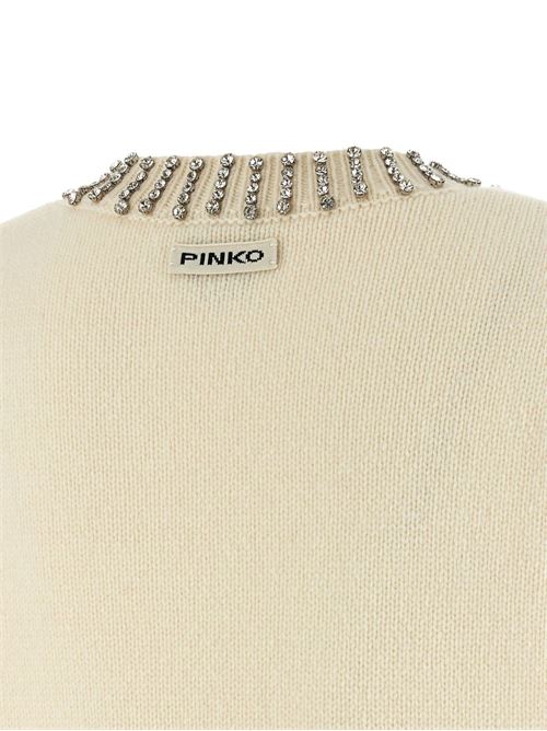 Maglia donna con strass PINKO | 105639A2TRZ13
