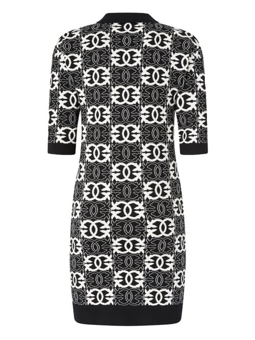 Abito donna corto con pattern logo PINKO | 106039A2YDZZ2