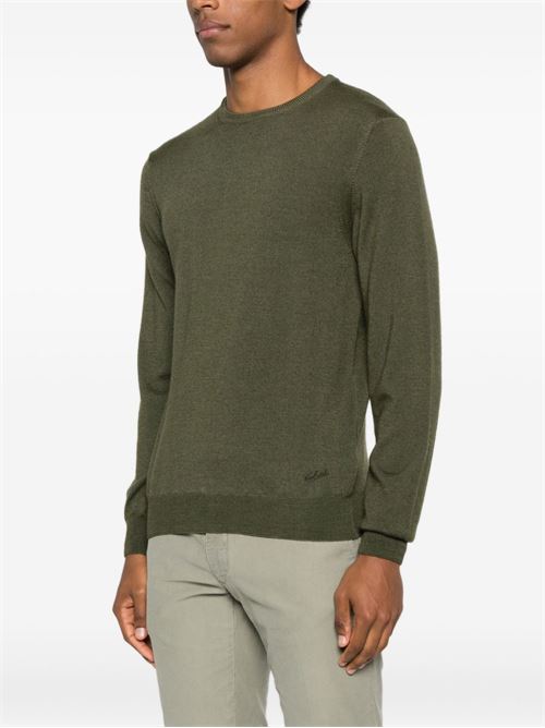 Maglia uomo girocollo verde WOOLRICH | CFWOKN0277MRUF07756006