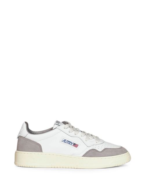 Sneakers uomo Autry Medalist grigie e bianche in pelle e camoscio AUTRY | AULMFT15
