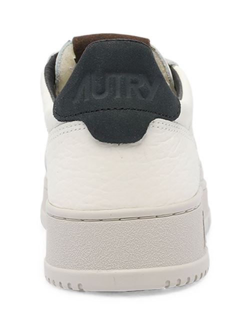 Sneakers uomo Autry panna e nere in pelle martellata AUTRY | AULMLE15