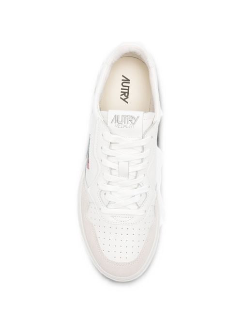 Sneakers uomo Autry Medalist Low bianche in pelle e suede AUTRY | AULMLS30