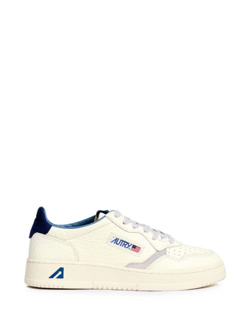 Sneakers uomo Autry panna e blu in pelle martellata AUTRY | AULMNE20