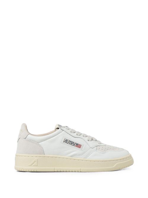 Sneakers donna Autry Medalist Low total white in pelle e suede AUTRY | AULWLS30