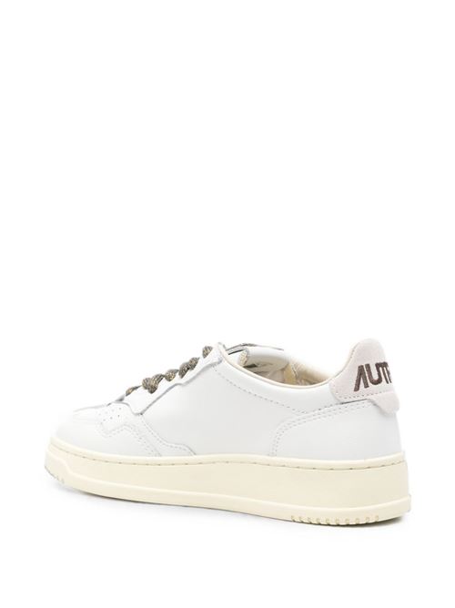Sneakers donna Autry Medalist Low bianche e  dettagli lurex AUTRY | AULWSW05