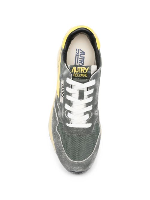 Sneakers uomo Autry Running Vintage verdi e gialle AUTRY | WWLMGQ06