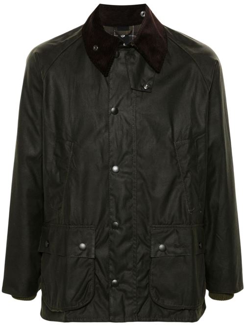 Giacca Barbour Bedale da uomo verde oliva in cotone cerato BARBOUR | MWX0018OL99